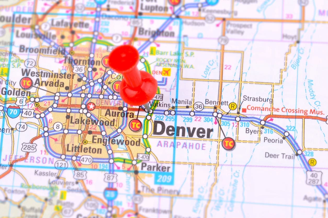 Map of Denver