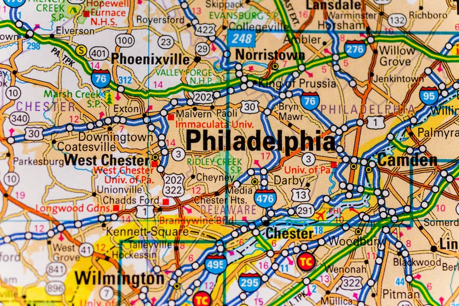 Philadelphia map