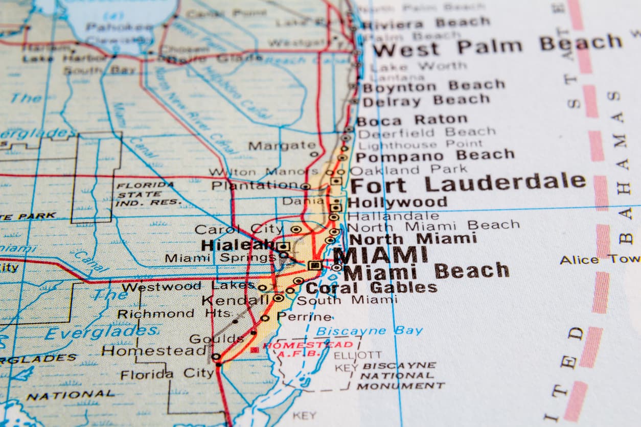 Map of Miami