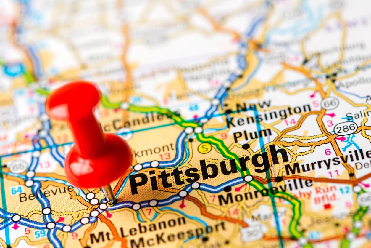 Pittsburgh map