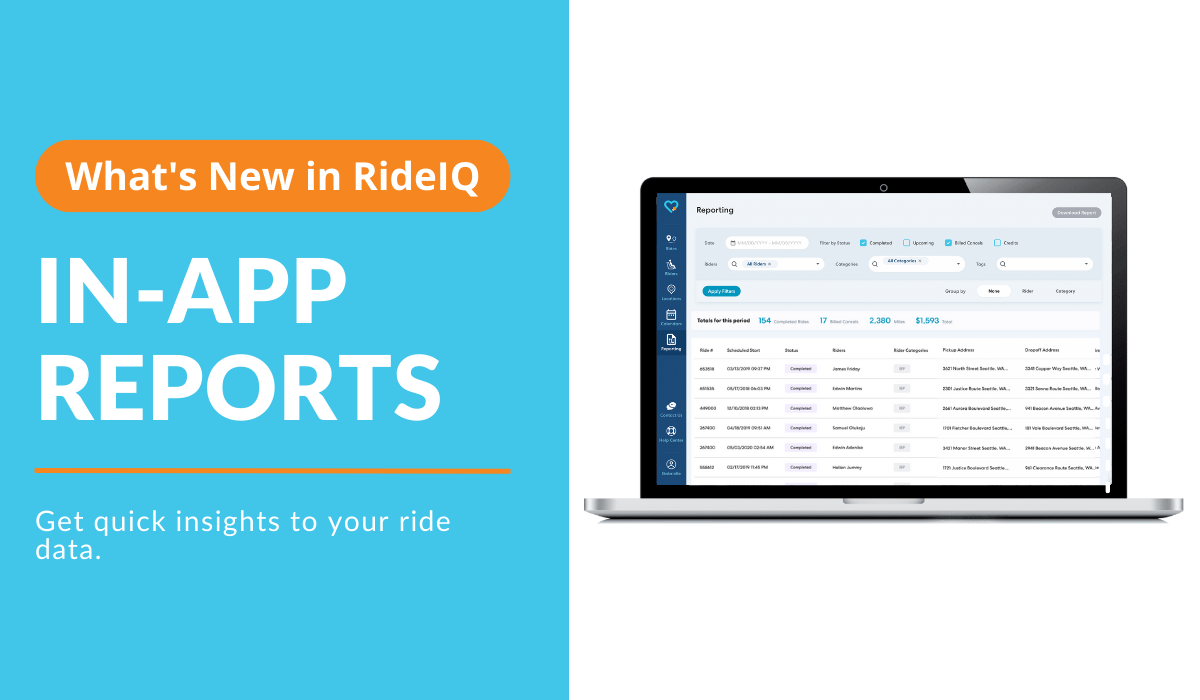 What's new in RideIQ: Enabling faster access to your data with in-app reporting